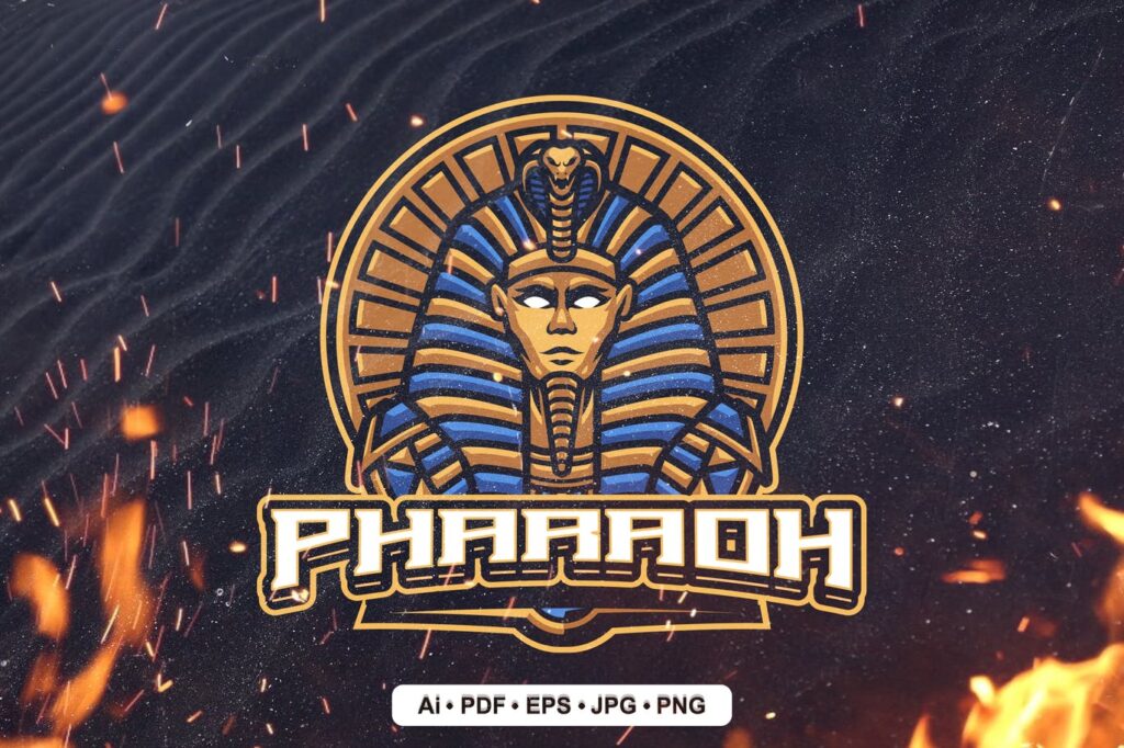 Pharaoh Mascot Logo - Free Download