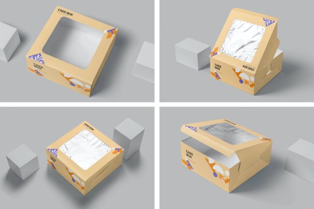 Cake Window Box Packaging Mockup | Cake packaging, Packaging mockup, Cake  boxes packaging