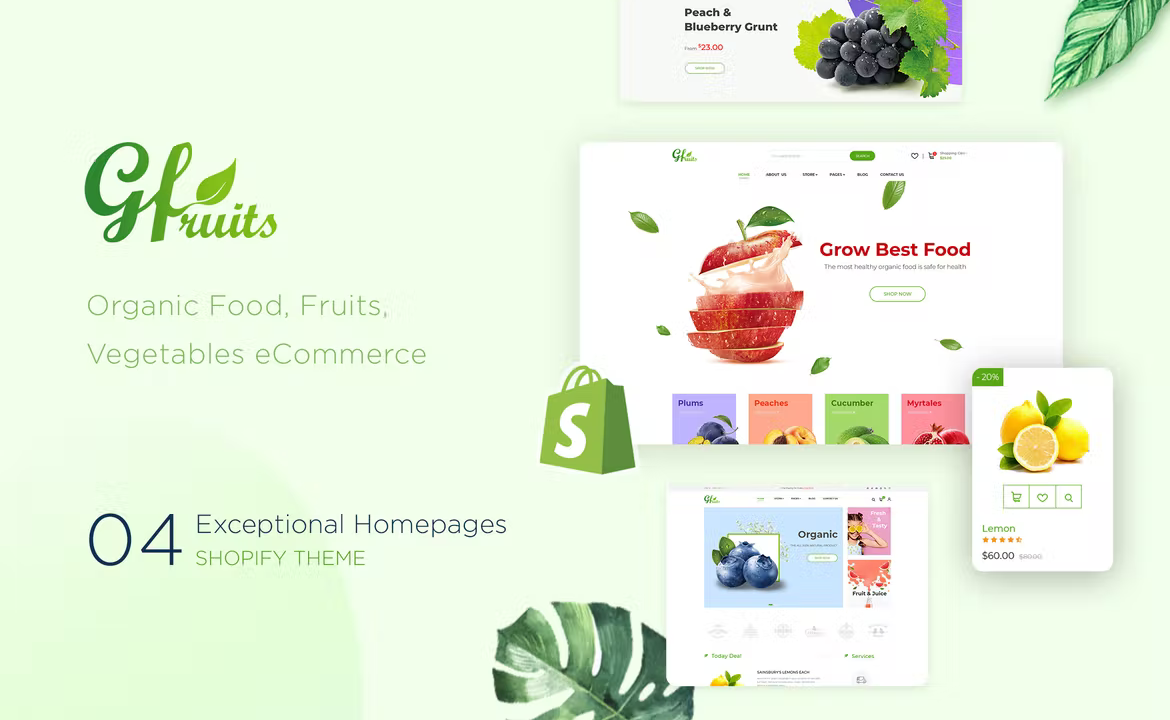 The Plants & Organic Food eCommerce Shopify Theme