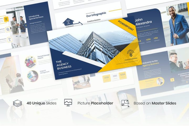 The Agency Business Presentation Template - Free Download