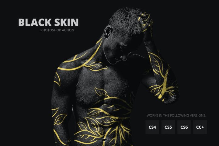 black skin photoshop action free download