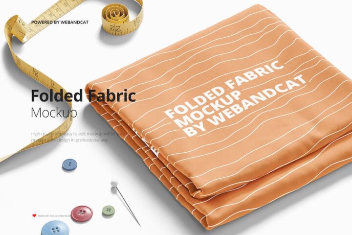 Folded Fabric Mockup - Free Download