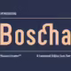 Boscha Condensed Display Sans Font